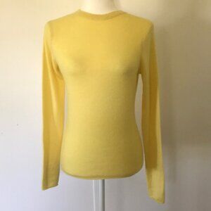 J. Crew Yellow Cashmere Sweater sz S